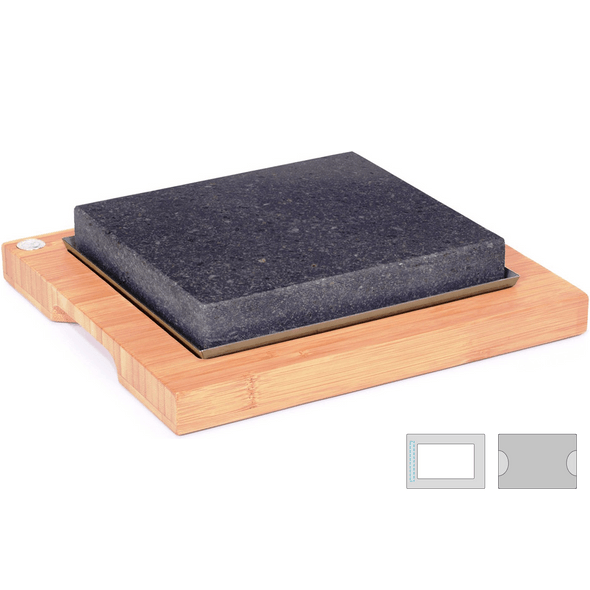 Pierre de lave de Chicago avec base